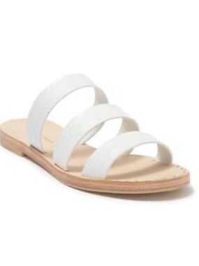 Freda Salvador Iris Multi-strap Sandal in White Croc — NWOT 9.5